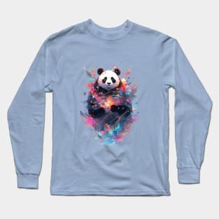 Panda Paint Long Sleeve T-Shirt